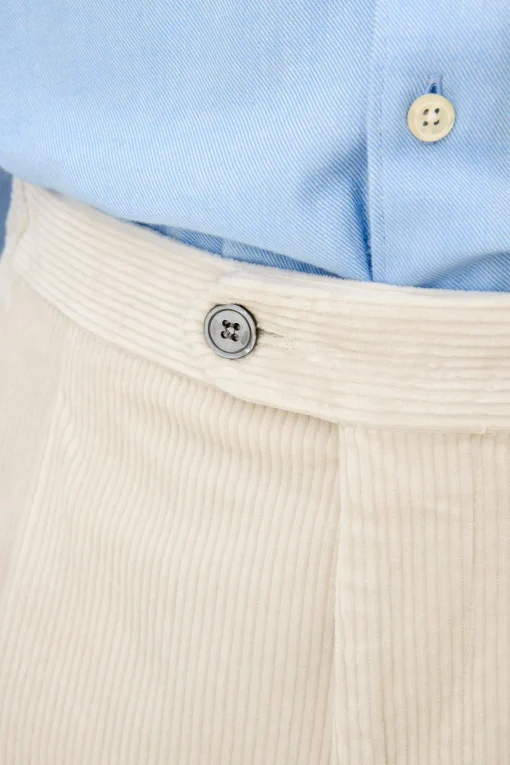 Regular Fit High Waist Corduroy Trousers