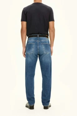 Regular Fit High Waist Denim Trousers