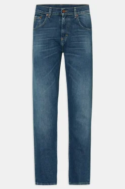 Regular Fit High Waist Denim Trousers