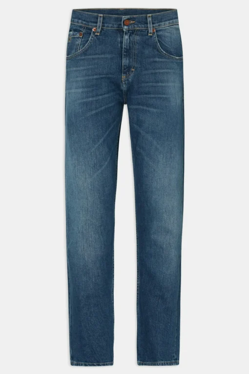 Regular Fit High Waist Denim Trousers