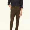Regular Fit High Waist Linen Trousers
