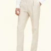 Regular Fit High Waist Linen Trousers