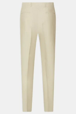 Regular Fit High Waist Linen Trousers