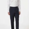 Regular Fit High Waist Microstructure Trousers