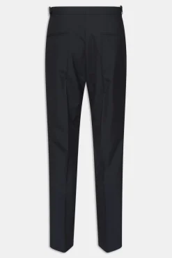 Regular Fit High Waist Microstructure Trousers