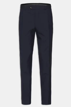 Regular Fit High Waist Microstructure Trousers