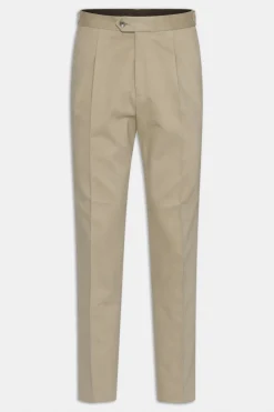Regular Fit High Waist Microstructure Trousers