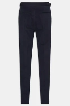 Regular Fit High Waist Microstructure Trousers
