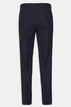Regular Fit High Waist Microstructure Trousers