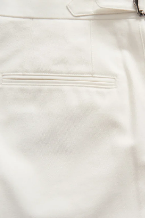 Regular Fit High Waist Microstructure Trousers