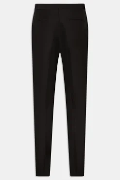 Regular Fit High Waist Microstructure Trousers
