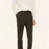 Regular Fit High Waist Trousers