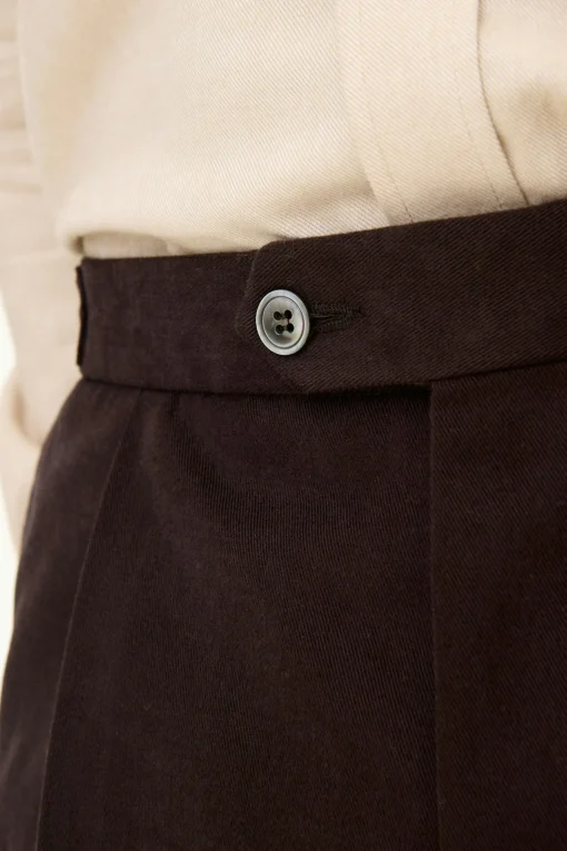 Regular Fit High Waist Trousers