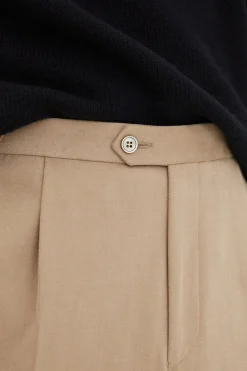 Regular Fit High Waist Trousers