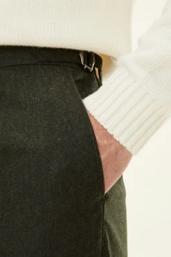 Regular Fit High Waist Trousers