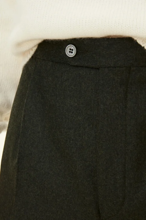 Regular Fit High Waist Trousers