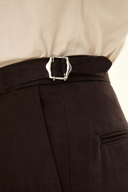 Regular Fit High Waist Trousers