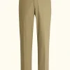 Regular Fit High Waist Twill Trousers