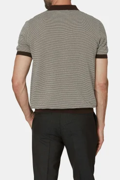 Regular Fit Jacquard Knit Poloshirt