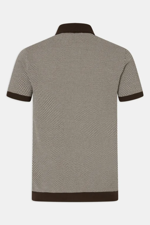 Regular Fit Jacquard Knit Poloshirt
