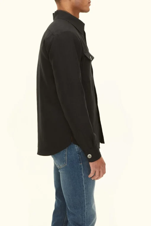 Regular Fit Linen Overshirt