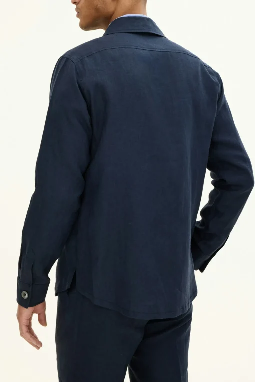 Regular Fit Linen Overshirt