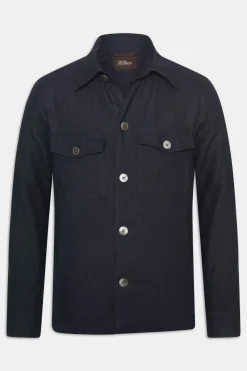 Regular Fit Linen Overshirt