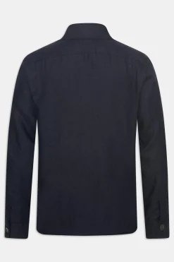 Regular Fit Linen Overshirt