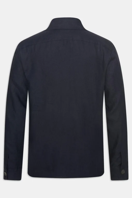 Regular Fit Linen Overshirt