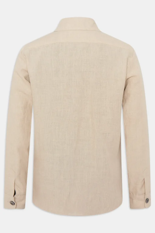 Regular Fit Linen Overshirt