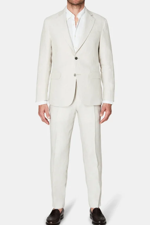 Regular Fit Linen Suit