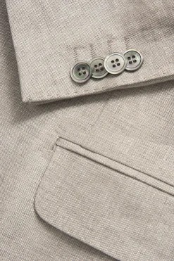 Regular Fit Linen Suit