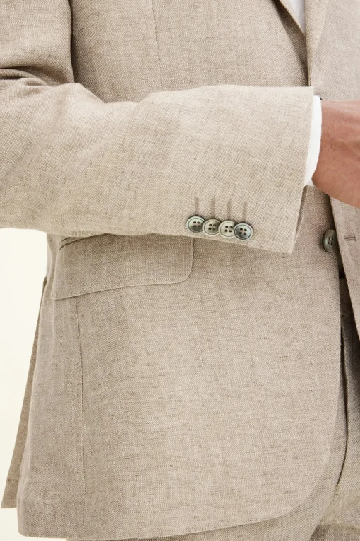 Regular Fit Linen Suit