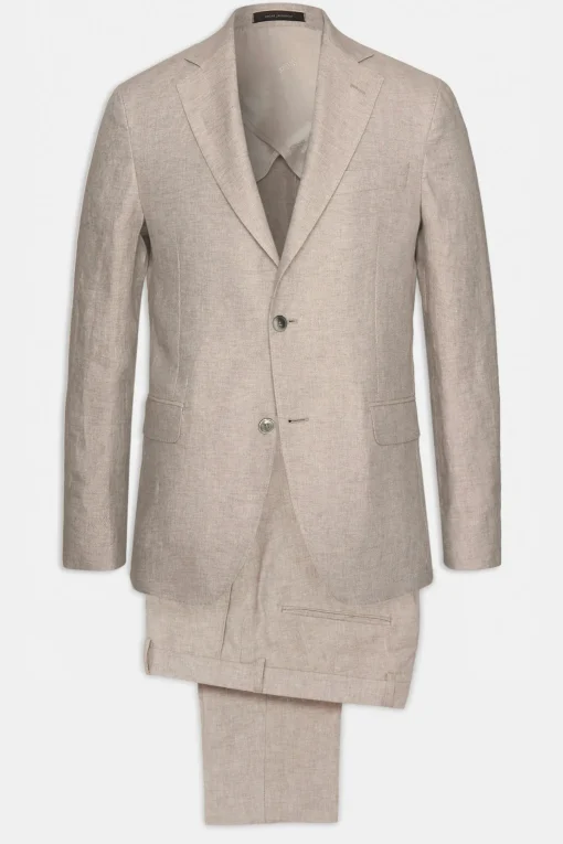 Regular Fit Linen Suit