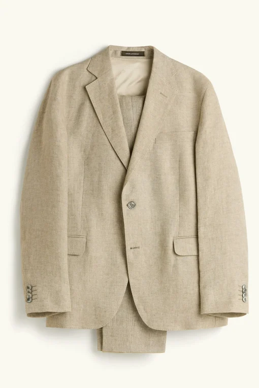 Regular Fit Linen Suit