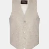 Regular Fit Linen Waistcoat