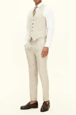 Regular Fit Linen Waistcoat
