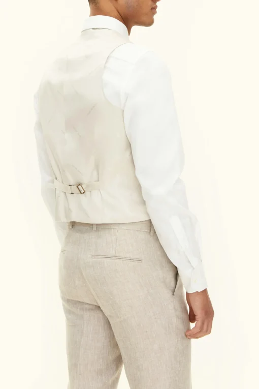 Regular Fit Linen Waistcoat