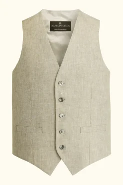 Regular Fit Linen Waistcoat