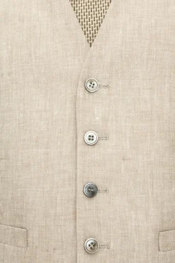 Regular Fit Linen Waistcoat