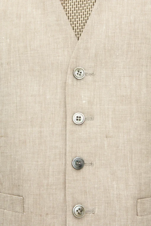 Regular Fit Linen Waistcoat