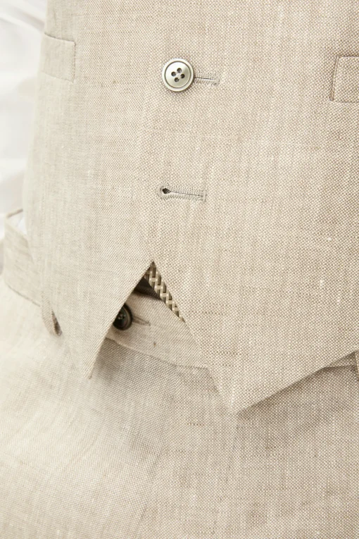 Regular Fit Linen Waistcoat