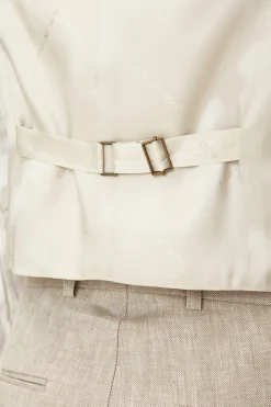Regular Fit Linen Waistcoat