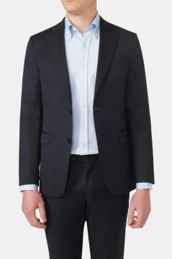 Regular Fit Microstructure Blazer
