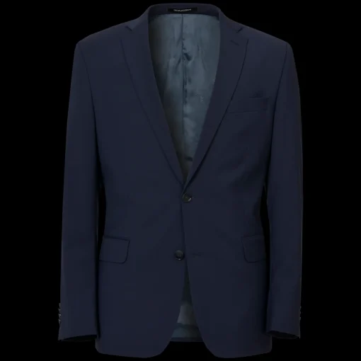 Regular Fit Microstructure Blazer