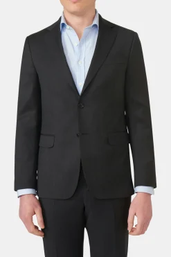 Regular Fit Microstructure Blazer