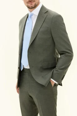 Regular Fit Microstructure Blazer