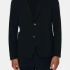 Regular Fit Microstructure Blazer
