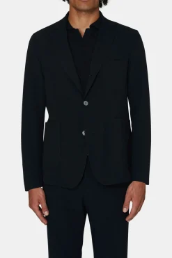 Regular Fit Microstructure Blazer