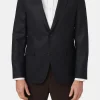Regular Fit Microstructure Blazer
